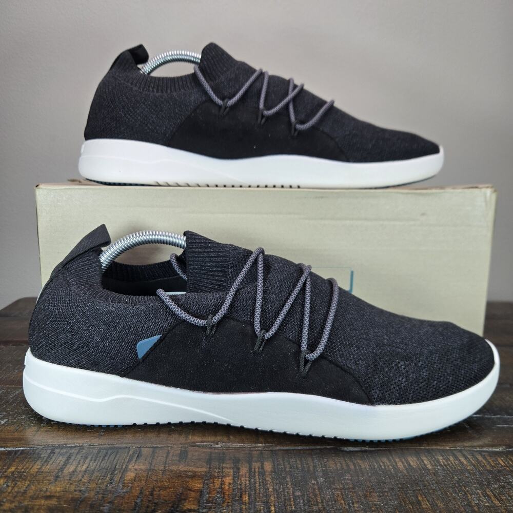 Vessi Cityscape Classic Mens Size 12 Lace Up Waterproof Shoes Storm Black White